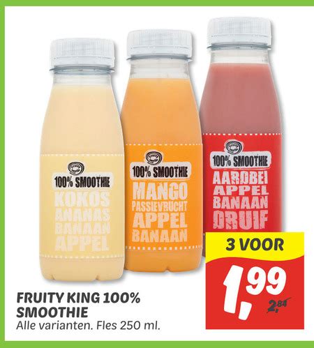 Fruity King Fruitsmoothie Folder Aanbieding Bij Dekamarkt Details