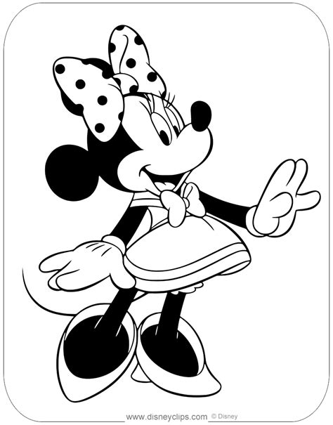 Minnie Mouse Bow Coloring Pages - Grab ur crayons & go on awesome ...