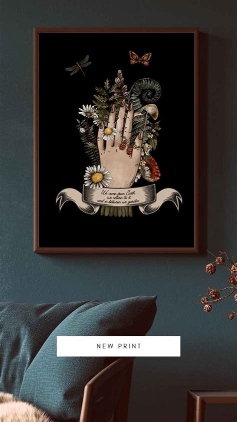 Green Witch Poster Witchy Digital Printable Poster Vintage Etsy