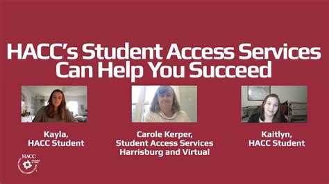 Haccs Student Access Services Can Help You Succeed Youtube