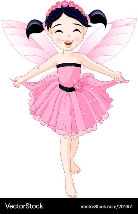 Pink Fairy Royalty Free Vector Image Vectorstock