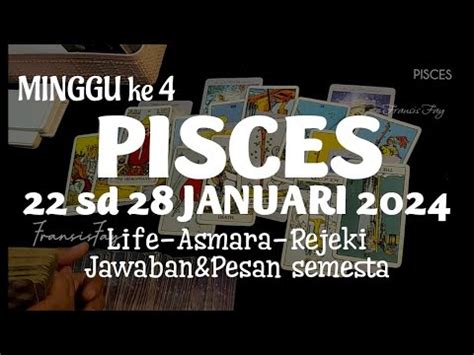 Pisces Hari Kedepan Sd Januari Ramalan Zodiak Minggu