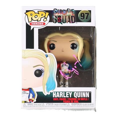 Margot Robbie Signed The Suicide Squad 97 Harley Quinn Funko Pop Vinyl Figure Beckett