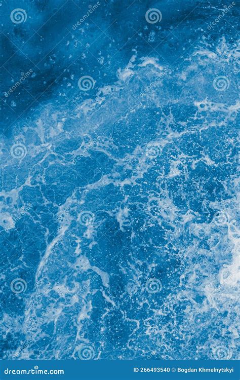 Dark Blue Sea Surface With Waves Splash Stock Photo Image Of Moving