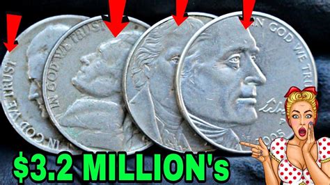 Top 4 Ultra Valuable Jefferson Nickel Coins Rare Nickels 5 Cents Coins