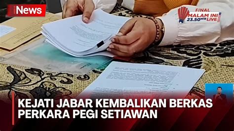 Kejati Kembalikan Berkas Pegi Setiawan Ke Polda Jabar INews Siang 30