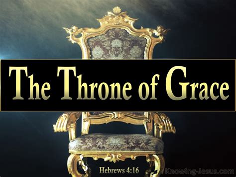 Hebrews 4:16 Come Boldly To The Throne Of Grace (gold)