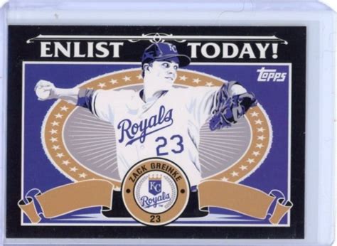 2009 Topps Update Zack Greinke Propaganda Poster Kansas City Royals