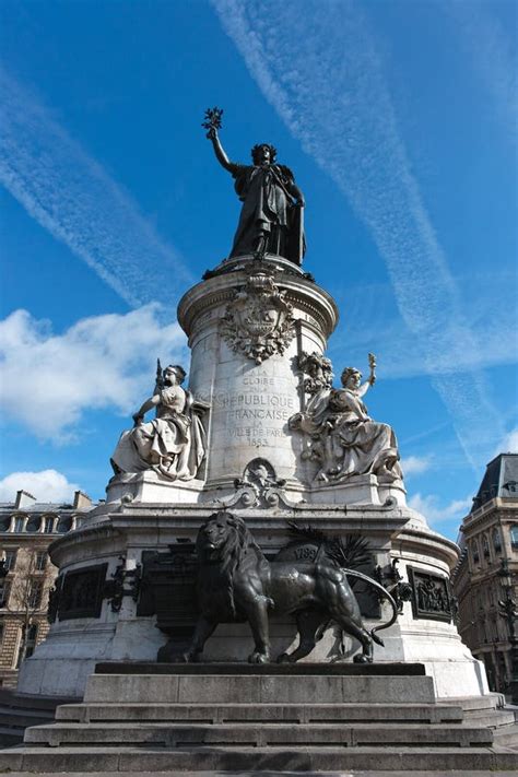 Statue Place De La Republique, Paris 01 Royalty Free Stock Image ...