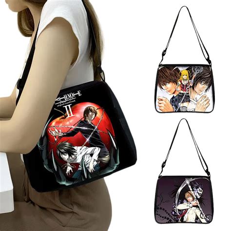 Bolso de mano con estampado de Anime japonés NOTE para mujer