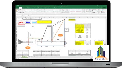 Plantilla En Excel De Diseno De Muro De Contencion De Concreto Ciclopeo Images