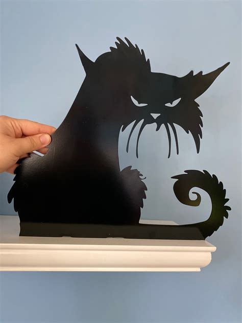 Angry Cat Halloween Decor Angry Cat Yard Sign Halloween - Etsy