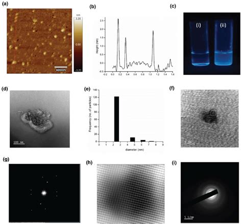 A AFM Analysis Of Ff 3 OH Peptide Showing Nanodots And B Z Height