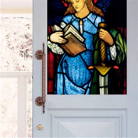 Custom Stained Glass Window Film Church Sticker Painting for - Etsy