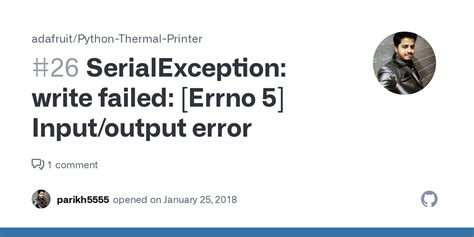 Serialexception Write Failed [errno 5] Input Output Error · Issue 26 · Adafruit Python