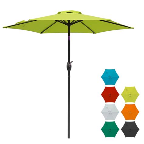 Cozyhom Ft Outdoor Patio Umbrella With Tilt And Crank Waterproof