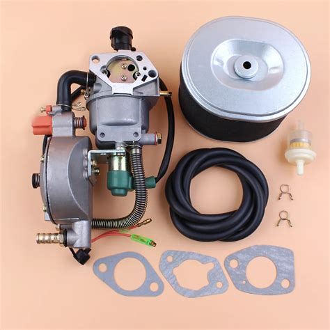 Auto Choke Dual Fuel Carburetor Air Filter Gasket Kit For Honda Gx