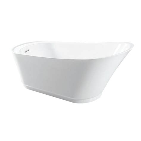 Kingston Brass Eden Acrylic 52 X 30 Freestanding Soaking Bathtub