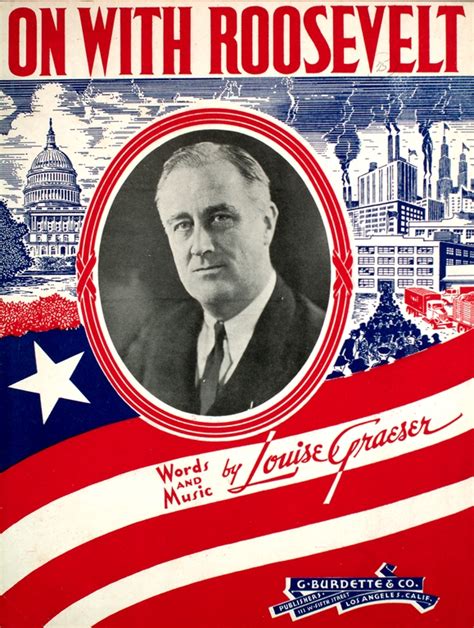 On With Roosevelt 1936 Campaign Song