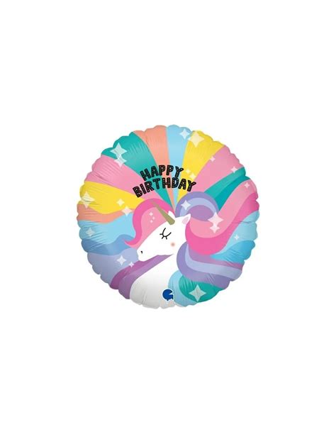 Kleiner Folienballon Happy Birthday Einhorn Cm Ballon M Ller Ch