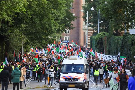 Grote Opkomst Bij Demonstratie Pro Palestina Amsterdam