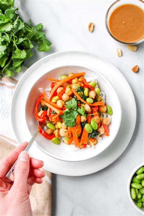 Edamame Noodle Bowl With Peanut Sauce All Nutrition