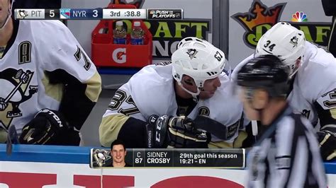 Pittsburgh Penguins Vs New York Rangers Game Youtube