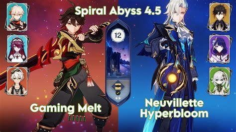 Spiral Abyss 4 5 C1 Gaming Melt C0 Neuvillette Hyperbloom Floor