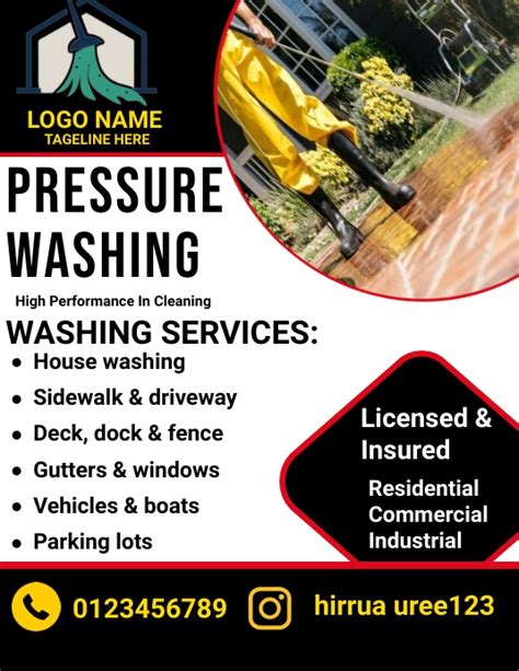 Pressure Washing Services Template Postermywall