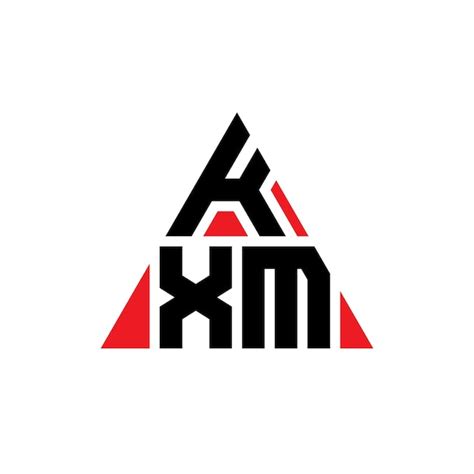 Desenho De Logotipo De Letra Triangular Kxm Forma De Tri Ngulo Kxm