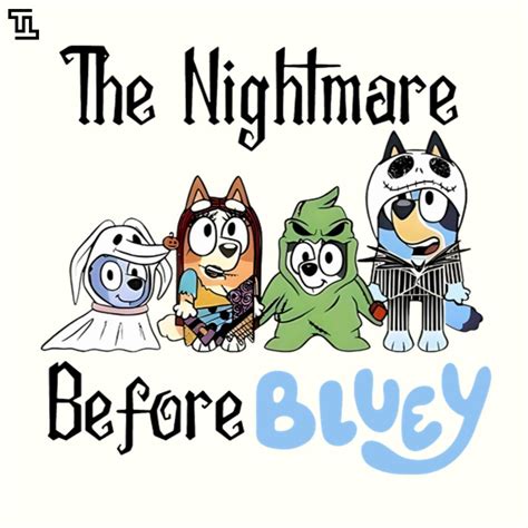 the nightmare before bluey funny bluey halloween, Christmas | Inspire Uplift