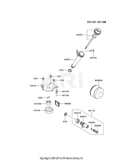 Kawasaki Fr730v As26 4 Stroke Engine Fr730v Parts Diagram For