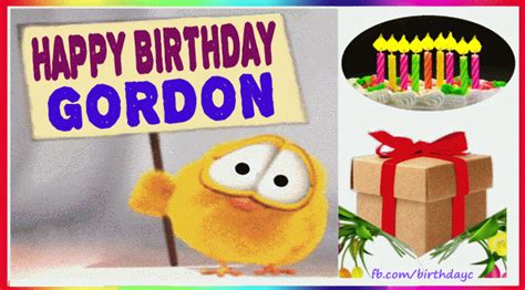 Happy Birthday Gordon Images Birthday Greeting Birthdaykim