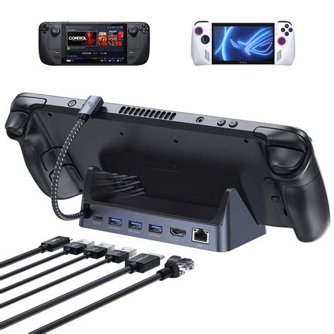 IVANKY Legion Go ROG Ally Steam Deck OLED Dock 6 In 1 Hub Docking