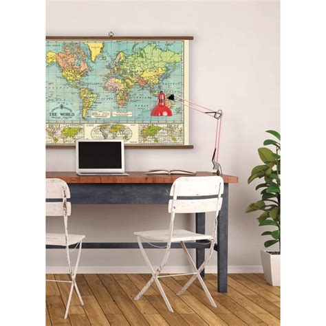 School plate - world map - DeMuseumwinkel.com