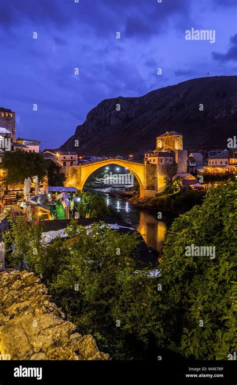 Old Bridge In Mostar Bosnia And Herzegovina Stock Photo Alamy