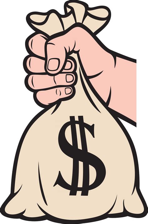 Hand Holding Money Bag with Dollar Sign 3195856 Vector Art at Vecteezy