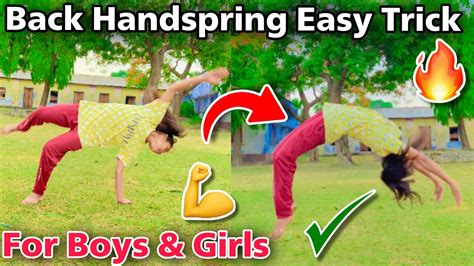 Back Handspring Tutorial🔥 Learn How To Do Back Handspring Step By Step💪 In Hindi For