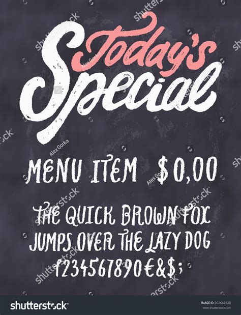 Daily Special Menu Template