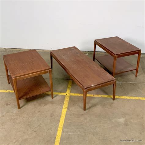 Set Of Lane Rhythm Coffee Side Tables Vintage Midcentury Occasional