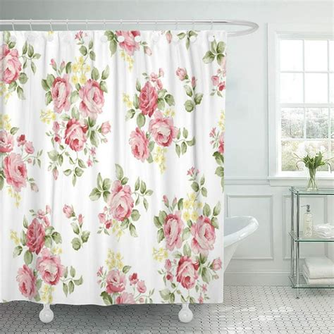 Pknmt Colorful Anemone Beautiful Rose Flower Pattern Little Floral Bouquet Vintage Shower