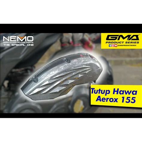 Jual COVER TUTUP FILTER HAWA NEMO KARBON CARBON YAMAHA AEROX 155 VVA