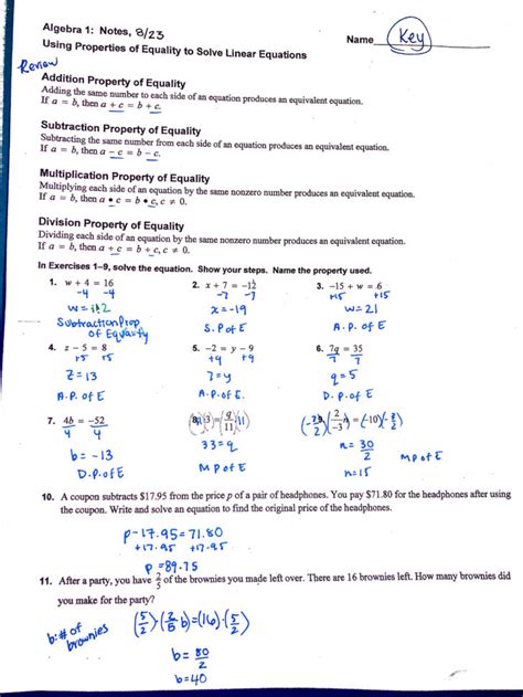 Writing Equations In Standard Form Word Problems Answer Key — Db