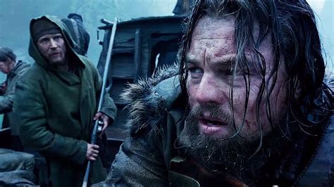 The Revenant - Leonardo DiCaprio as Hugh Glass and Tom Hardy as John ...