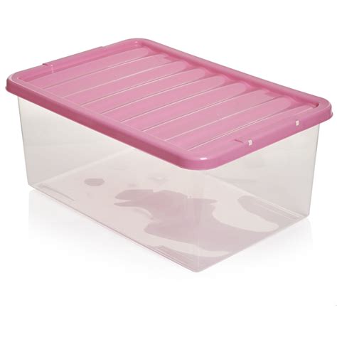 Wilko 45l Pink Underbed Box Wilko