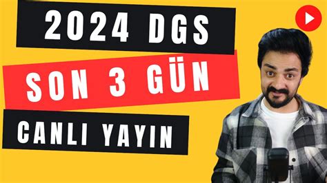 2024 DGS SON 3 GÜN CANLI YAYIN YouTube