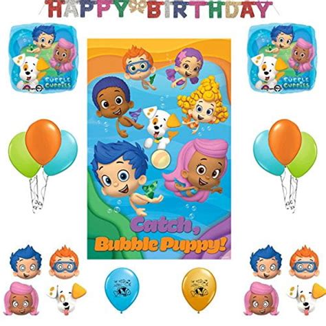 Bubble Guppies Party Decoration Supplies Bundle - Walmart.com - Walmart.com