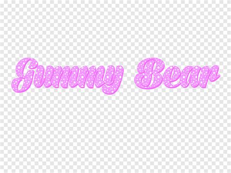 Pink M Font Gummy Bears Text Magenta Png PNGEgg