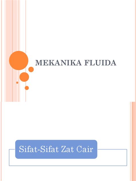 Mekanika Fluida Sifat Sifat Zat Cair Pdf