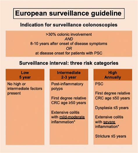 Surveillance Strategy Of The European Crohn S And Colitis Organisation